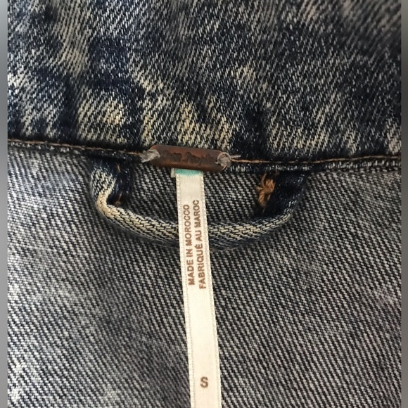 Free people Jean jacket SZ S - Picture 4 of 8